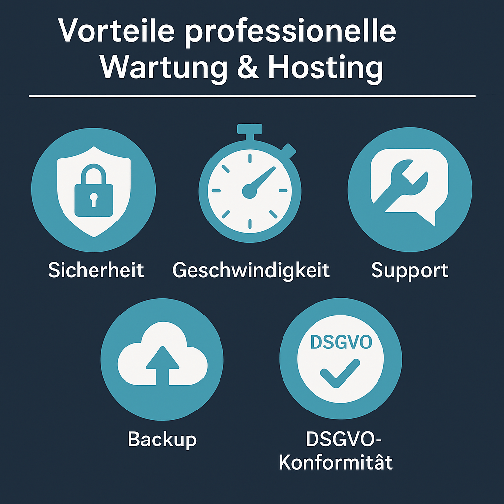 Vorteile Wartung & Hosting, Checkliste